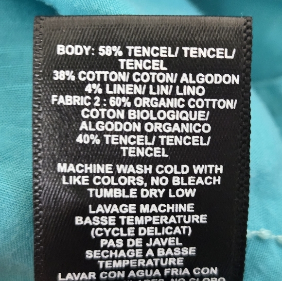 Kuhl Aqua Button-Up Women's Top Blouse Roll Tab 3/4 Sleeves Size L - Picture 8 of 9